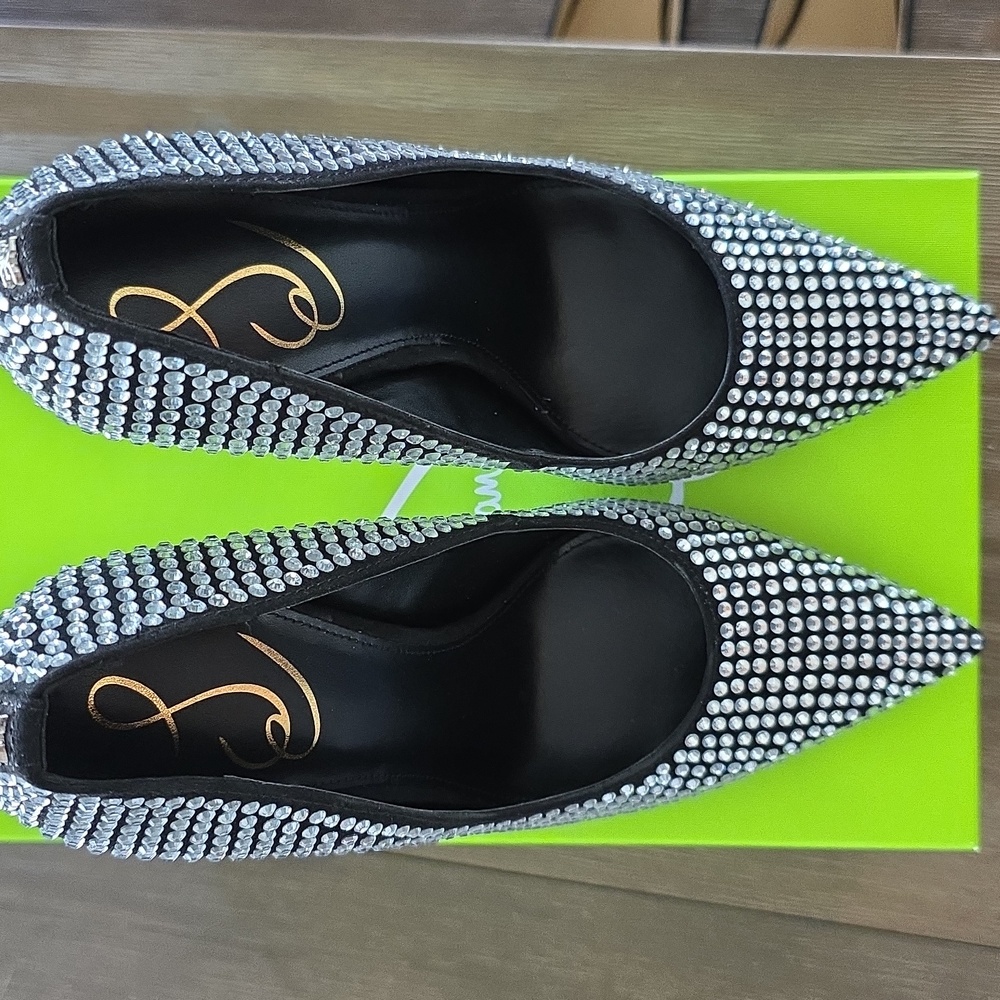 Sam Edelman antoniaglitz heels rhinestone new